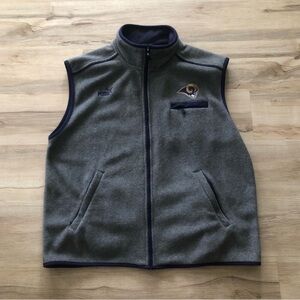 Puma x Los Angeles Rams Gray Fleece Vest with Logo